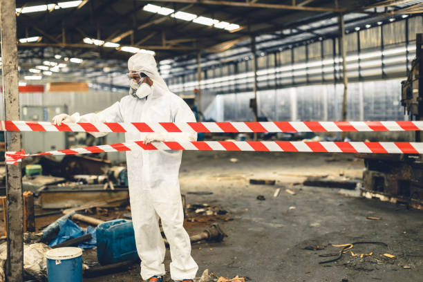 Professional Biohazard technician working in Whitelaw, WI